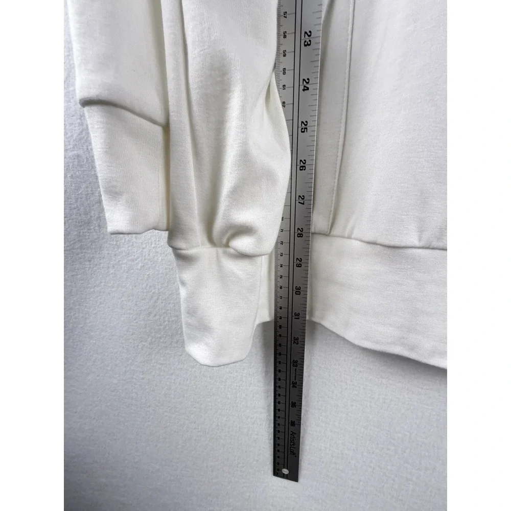 Womens‎ White Long Sleeve Cowl Neck Tunic Sz 12/14 Laganlook Super Soft Comfy